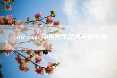河间中国冠军品牌是真的吗