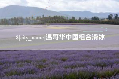河间温哥华中国组合滑冰