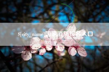河间国家消防报名入口