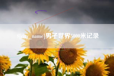 河间男子世界5000米记录