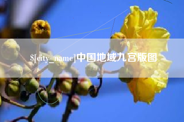 河间中国地域九宫版图