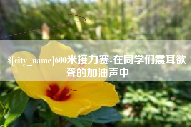 河间600米接力赛-在同学们震耳欲聋的加油声中