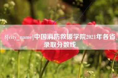 河间中国消防救援学院2021年各省录取分数线