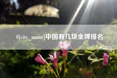 河间中国有几块金牌排名