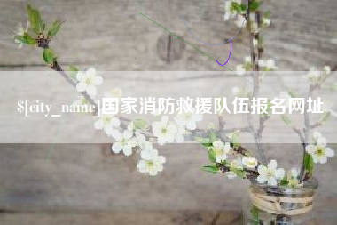 河间国家消防救援队伍报名网址