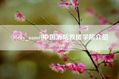 河间中国消防救援学院介绍