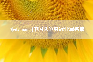 河间中国队争夺冠亚军名单