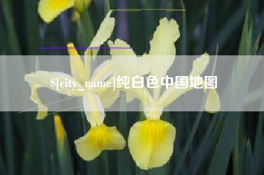 河间纯白色中国地图