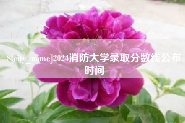 河间2024消防大学录取分数线公布时间