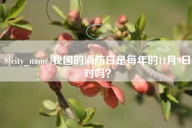 河间我国的消防日是每年的11月9日对吗？