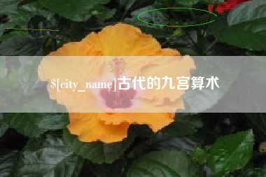 河间古代的九宫算术