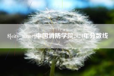 河间中国消防学院2024年分数线