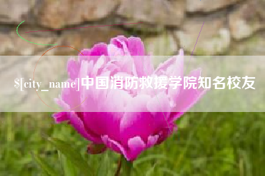 河间中国消防救援学院知名校友