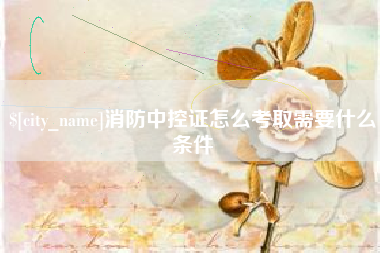 河间消防中控证怎么考取需要什么条件