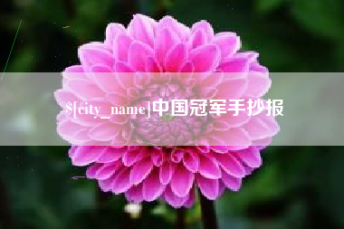 河间中国冠军手抄报