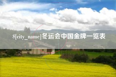 河间冬运会中国金牌一览表