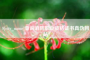 河间查询消防职业资格证书真伪网站