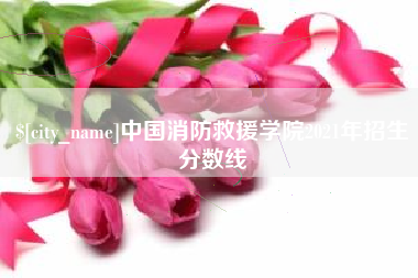 河间中国消防救援学院2021年招生分数线