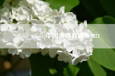 河间中国金牌有哪些2021